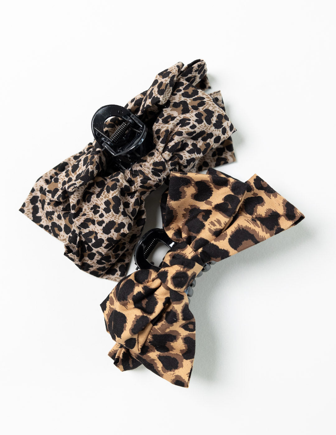 Leopard Bow Claw Clip