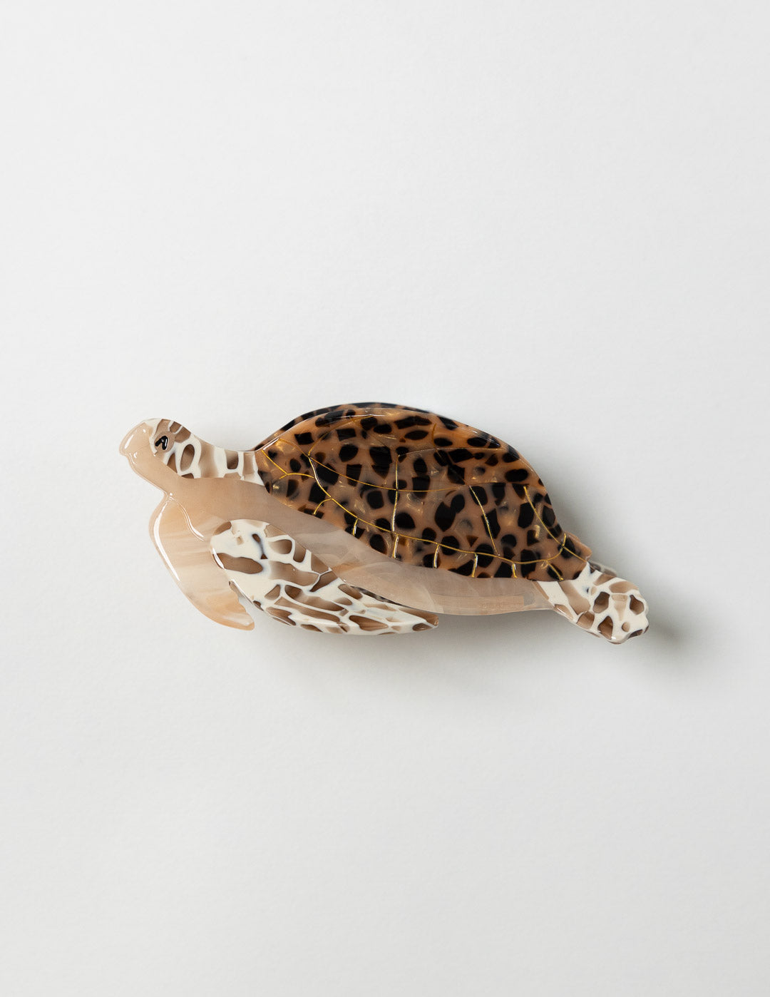 Turtle Leopard Claw Clip