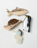 Turtle Leopard Claw Clip