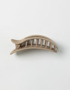 SaltyKurlz flat claw clip in nude— low-profile no-bump hair clip